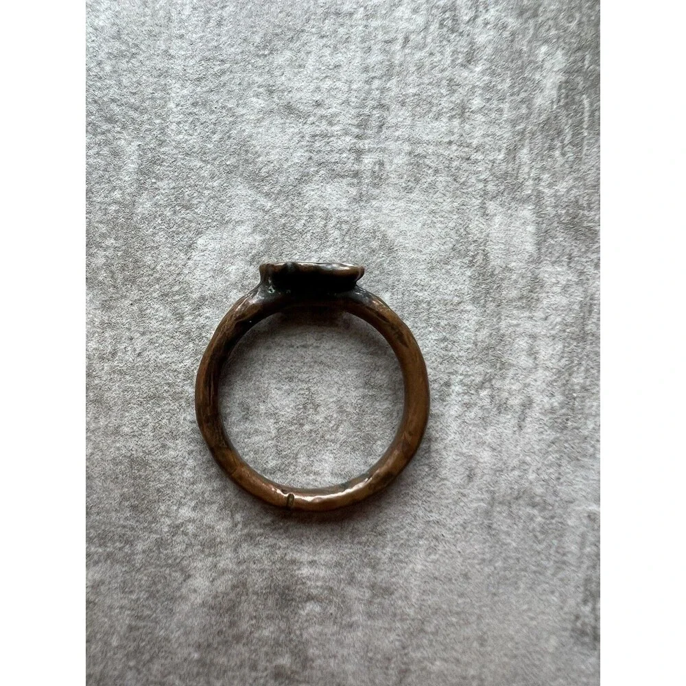 One Of a Kind Handmade Opal Ring Raw Stone Natural Beauty Simple Size 6